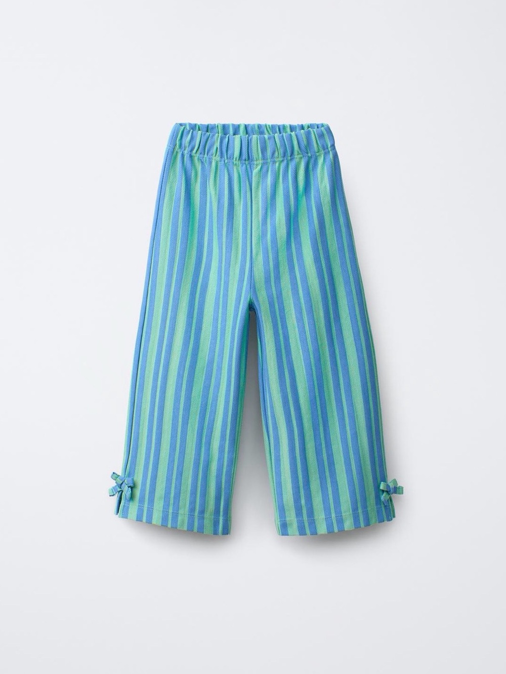 Zara Green & Blue Striped Girls Pants